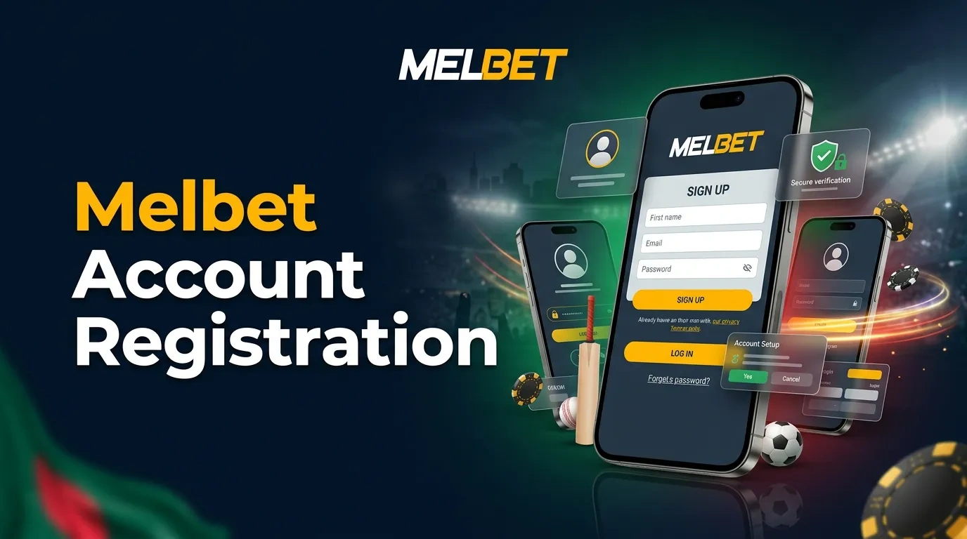 Melbet account registration in Bangladesh with mobile sign-up form